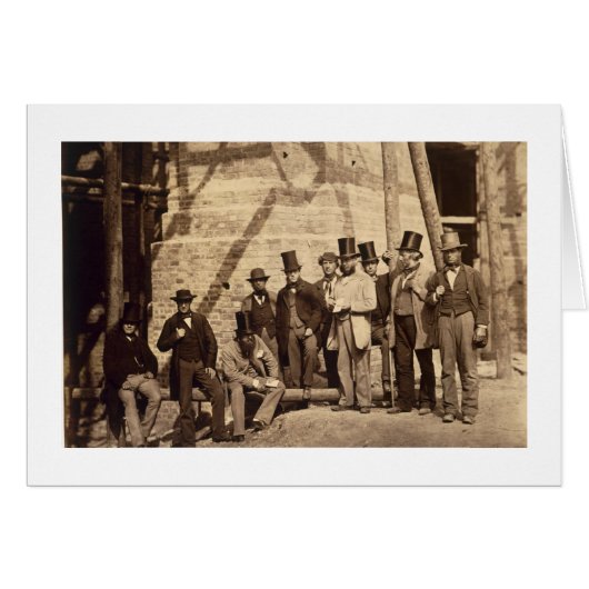 Group of Foremen, 1862 (photo) Cards (Front Horizontal)