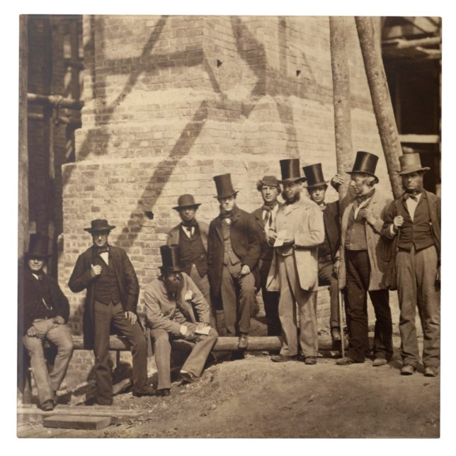 Group of Foremen, 1862 (photo) Ceramic Tile (Front)