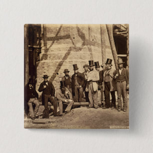 Group of Foremen, 1862 (photo) Pinback Button