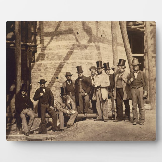 Group of Foremen, 1862 (photo) Plaque (Front)
