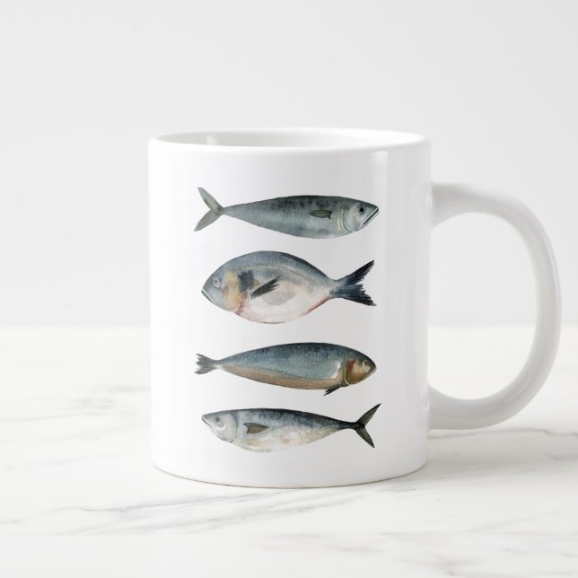Group of Four Fish Giant Coffee Mug (Right)
