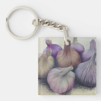 Group of Garlic Cloves Keychain
