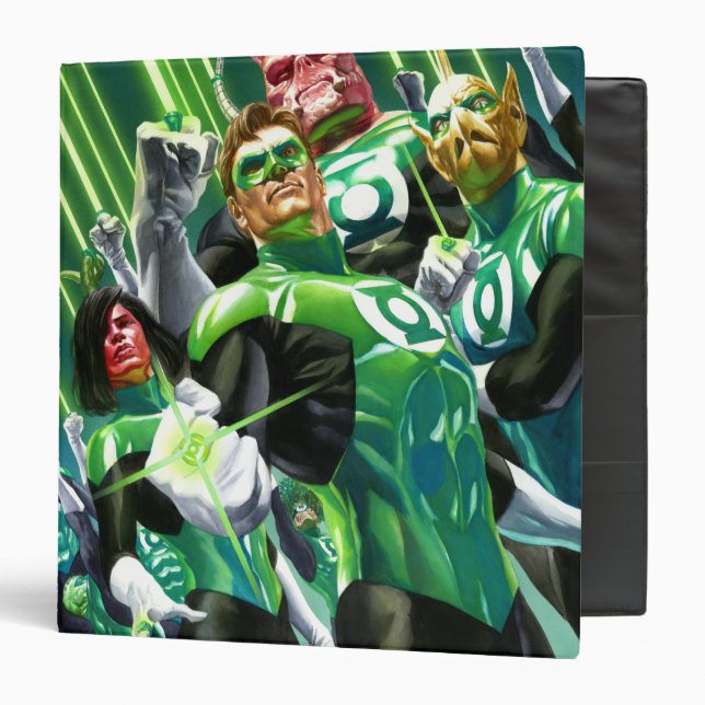 Group of Green Lanterns 3 Ring Binder (Front/Inside)