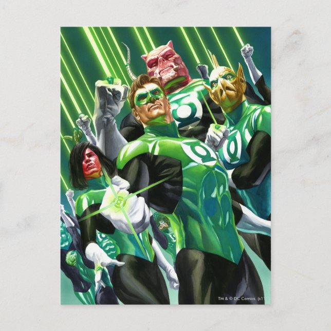 Group of Green Lanterns Postcard (Front)