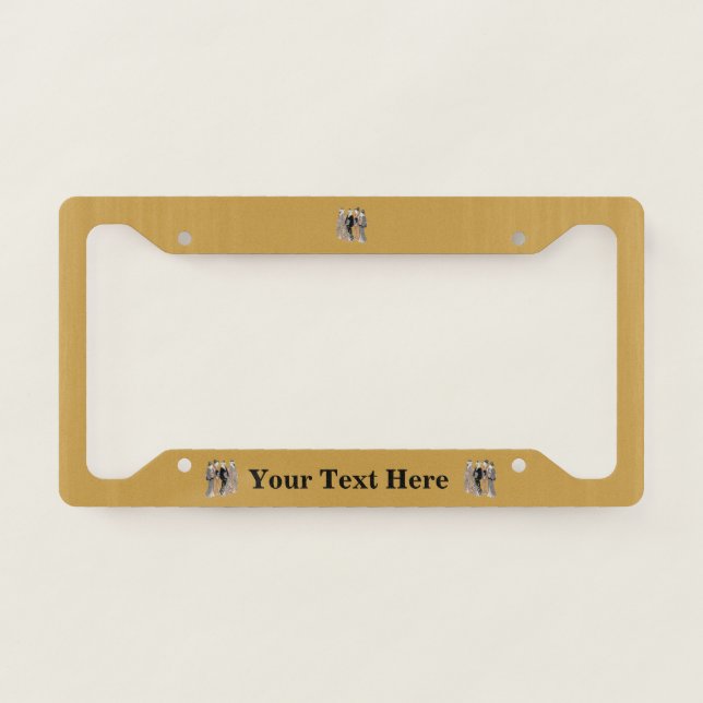 Group of Japanese Geisha Women Traditional Clothes License Plate Frame (Front)
