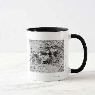 Group of Men outside of a Mine Photograph Mug