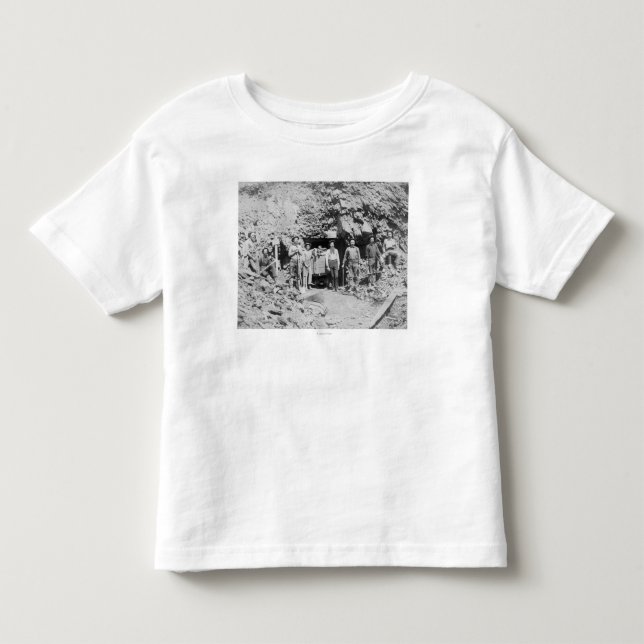 Group of Men outside of a Mine Photograph Toddler T-shirt (Front)