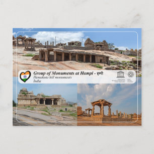 Group of Monuments at Hampi - Hemakuta Hill Temple Postcard