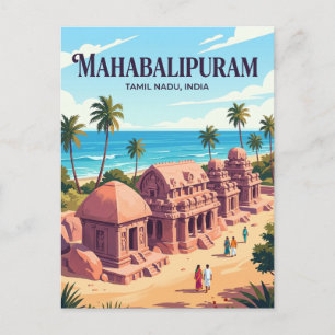 Group of Monuments at Mahabalipuram India Postcard