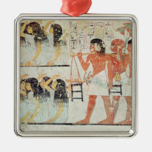 Group of mourners in the funeral procession metal ornament