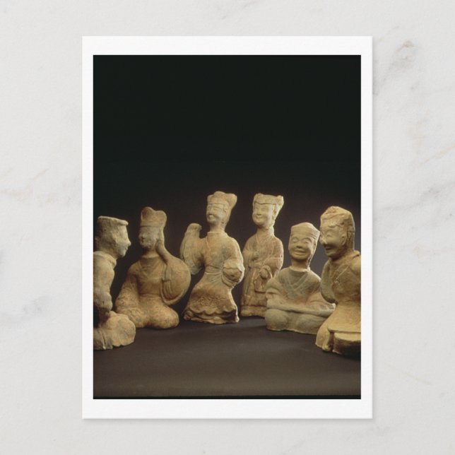 Group of Musicians, Dancers and Servants (terracot Postcard (Front)