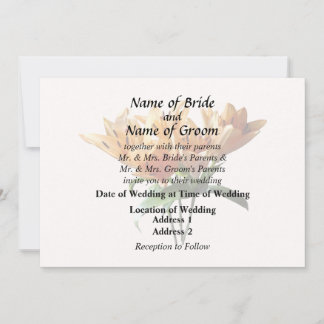 Group of Orange Lilies Invitation