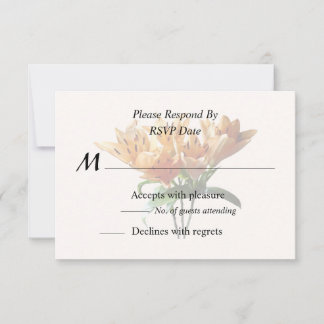 Group of Orange Lilies RSVP Card