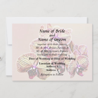 Group of Phalaenopsis Orchids Wedding Products Invitation