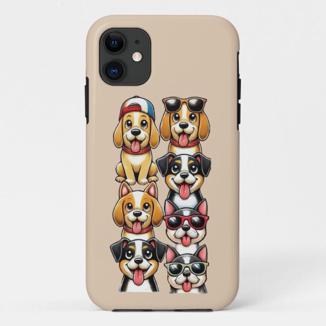 Group of Puppies Case-Mate iPhone Case (Back)