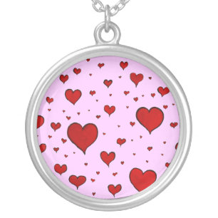 Group of Red Hearts Necklace