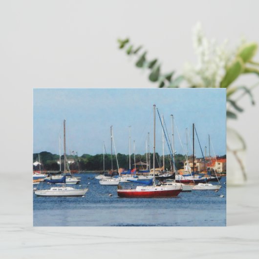 Group of Sailboats Newport RI (Standing Front)