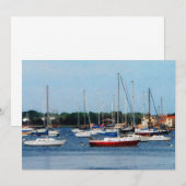 Group of Sailboats Newport RI (Front/Back)