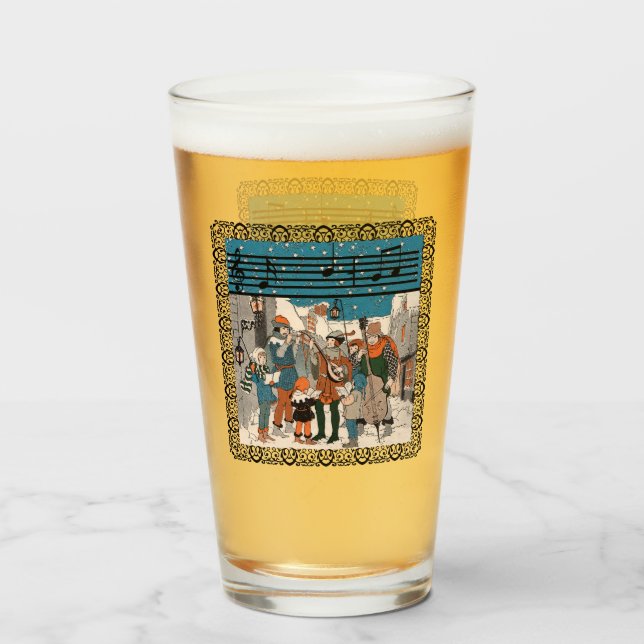 Group of Singers Musicians on Street Corner Frame Glass (Front Filled)