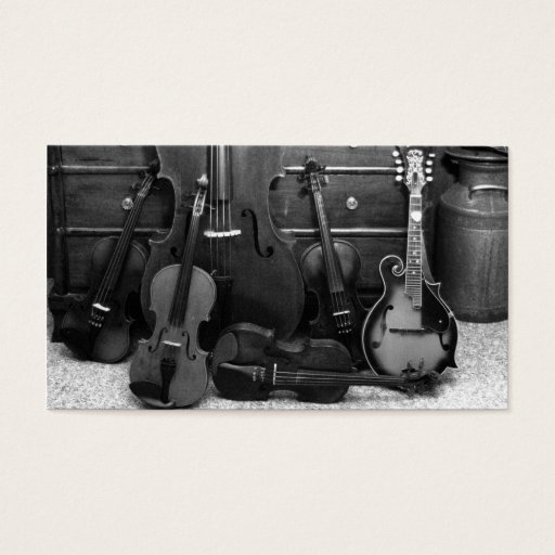 Customizable group of strings business card templates