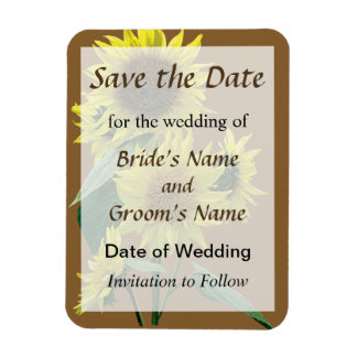 Group of Sunflowers Save the Date Magnet