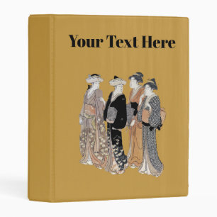 Group of Vintage Geisha Ladies Traditional Clothes Mini Binder