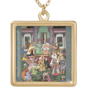 Group of Whirling Dervishes, from the Large Clive Gold Plated Necklace