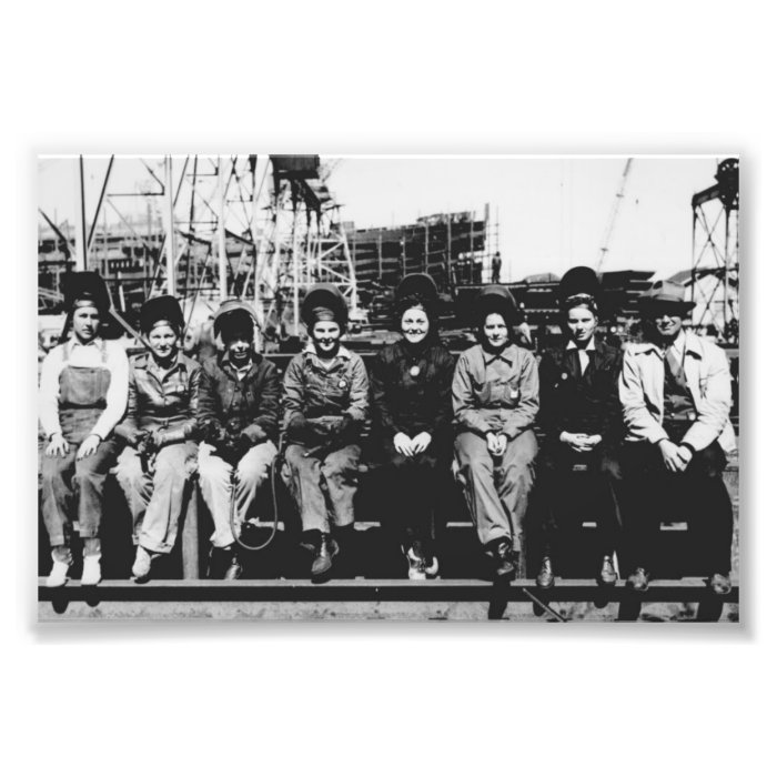 Group of Women Welders During World War Two Photo Print