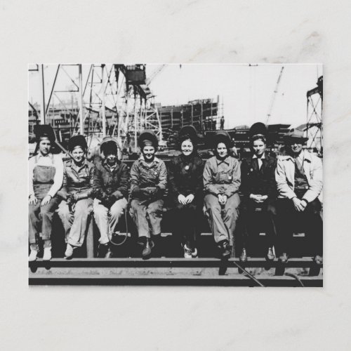 Group of Women Welders During World War Two Postcard