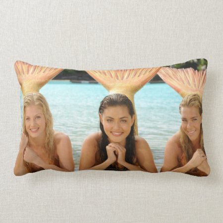 Group On The Beach Lumbar Pillow