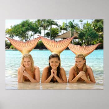 Group On The Beach Poster by H2OJustAddWater at Zazzle