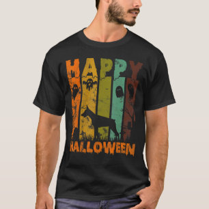 Group Pajamas Matching Halloween Costume Retro Dob T-Shirt