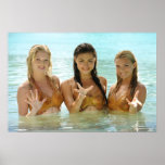 Group Pose In Water Poster at Zazzle