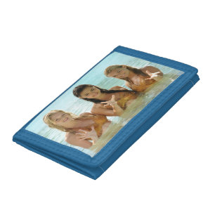 Group Pose In Water Tri-fold Wallet