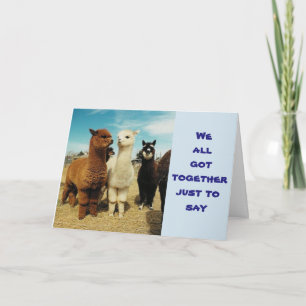 GROUP SAYS **HOPE YOUR BIRTHDAY IS FABULOUS** CARD