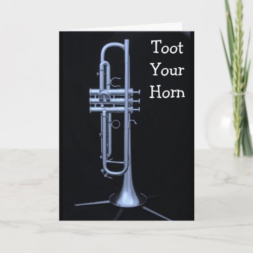 GROUP SAYS TOOT YOUR HORN BIRTHDAY CARD