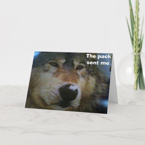 GROUPTHE PACK SENDS A HOWL CARD