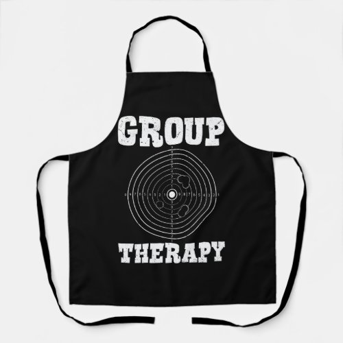 Group Therapy Pro Guns Owner Shooting Range Target Apron
