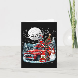 Group Xmas Gnome Snowman Santa Great Danes On Ckup Card
