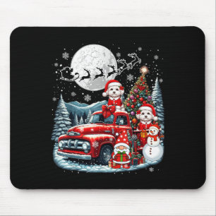 Group Xmas Gnome Snowman Santa Maltios On Ckup Tru Mouse Pad