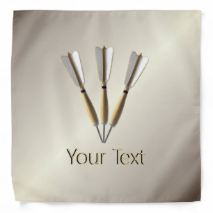 Grouped Dart Design Custom Text Bandana