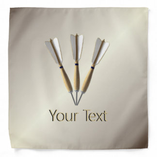 Grouped Dart Design Custom Text Bandana