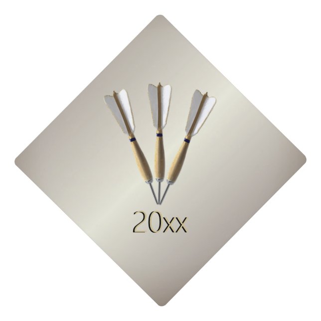 Grouped Dart Design Graduation Cap Topper (Front)