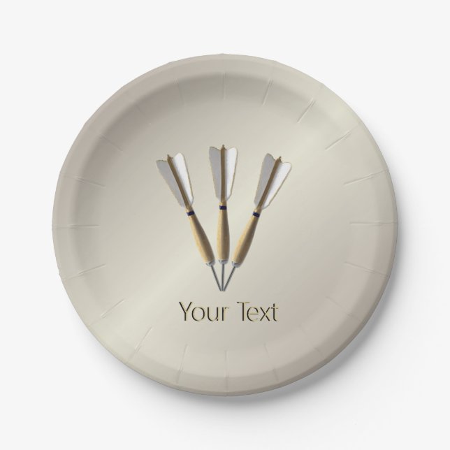 Grouped Dart Design Paper Plates (Front)