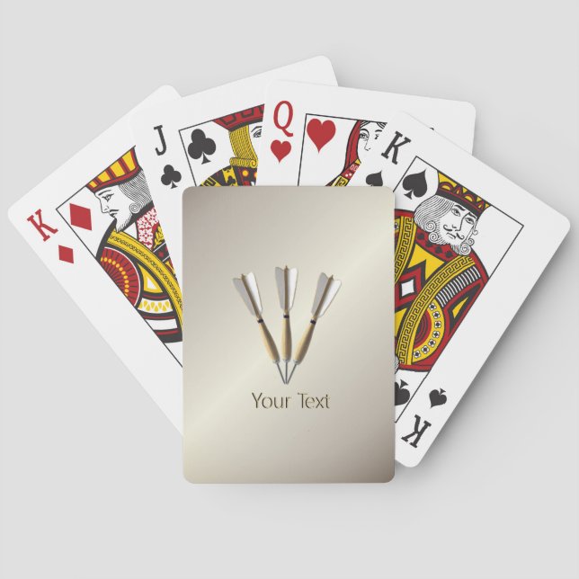 Grouped Dart Design Poker Cards (Back)