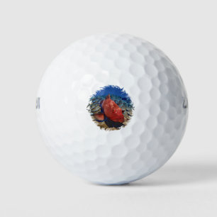 Grouper Fish On Coral Golf Balls