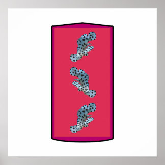 Grouper - Magenta-toned Background bordered |  Poster