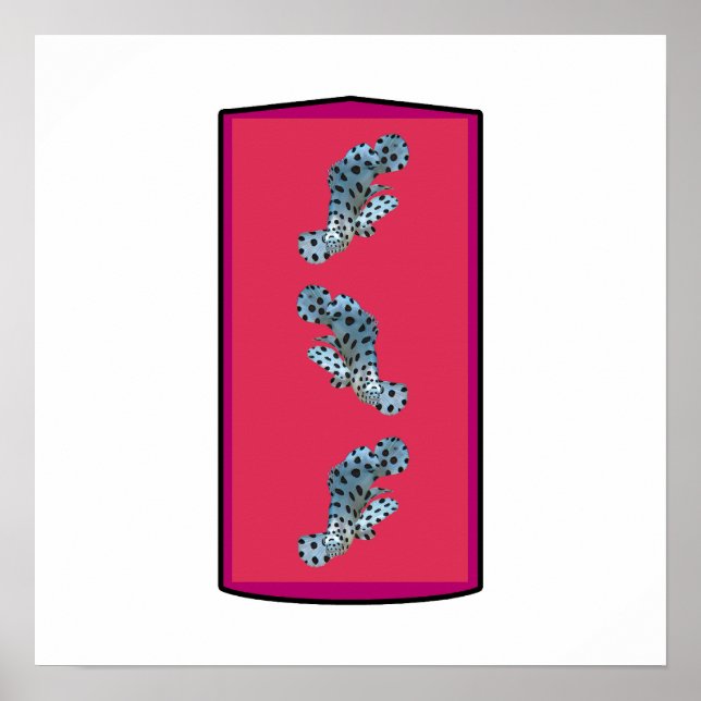 Grouper - Magenta-toned Background bordered |  Poster (Front)