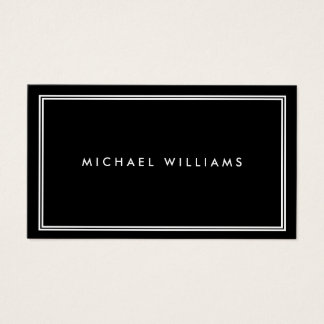 Groupon Elegant Classic Black Business Card