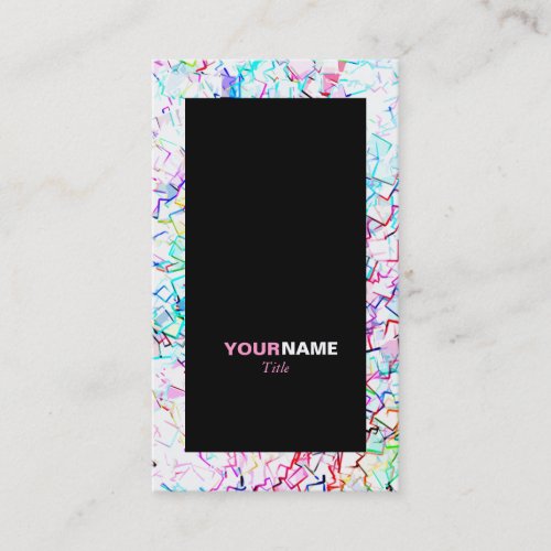 Groupon Geometric Art Colorful Business Card